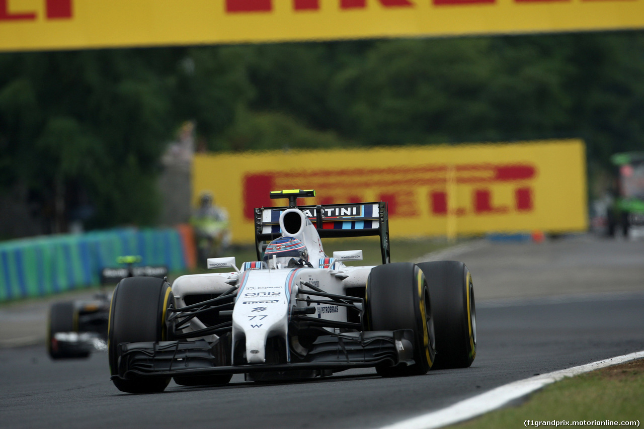 GP UNGHERIA, 27.07.2014- Gara, Valtteri Bottas (FIN) Williams F1 Team FW36