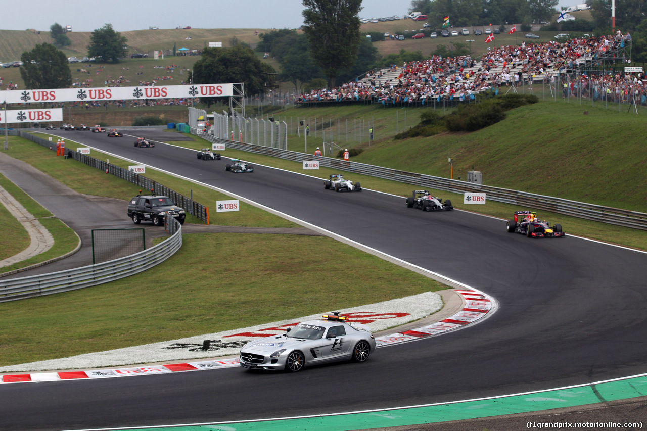 GP UNGHERIA, 27.07.2014- Gara, The Safety car on the track