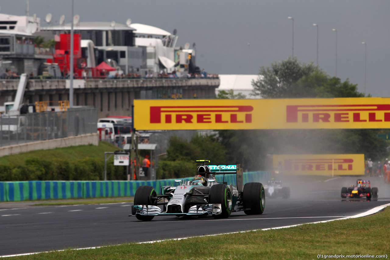 GP UNGHERIA, 27.07.2014- Gara, Nico Rosberg (GER) Mercedes AMG F1 W05