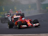 GP UNGHERIA, 27.07.2014- Gara, Fernando Alonso (ESP) Ferrari F14-T davanti a Jenson Button (GBR) McLaren Mercedes MP4-29