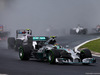 GP UNGHERIA, 27.07.2014- Gara, Nico Rosberg (GER) Mercedes AMG F1 W05 davanti a Valtteri Bottas (FIN) Williams F1 Team FW36