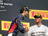 GP UNGHERIA, 27.07.2014- Gara, 1st position Daniel Ricciardo (AUS) Red Bull Racing RB10 e terzo Lewis Hamilton (GBR) Mercedes AMG F1 W05