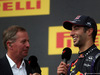 GP UNGHERIA, 27.07.2014- Gara, Martin Brundle (GBR) e Daniel Ricciardo (AUS) Red Bull Racing RB10, vincitore