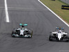 GP UNGHERIA, 27.07.2014- Gara, Nico Rosberg (GER) Mercedes AMG F1 W05 e Valtteri Bottas (FIN) Williams F1 Team FW36