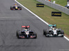GP UNGHERIA, 27.07.2014- Gara, Jean-Eric Vergne (FRA) Scuderia Toro Rosso STR9 e Lewis Hamilton (GBR) Mercedes AMG F1 W05