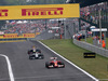 GP UNGHERIA, 27.07.2014- Gara, Fernando Alonso (ESP) Ferrari F14-T davanti a Lewis Hamilton (GBR) Mercedes AMG F1 W05 e Daniel Ricciardo (AUS) Red Bull Racing RB10
