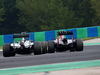 GP UNGHERIA, 27.07.2014- Gara, Lewis Hamilton (GBR) Mercedes AMG F1 W05 e Sebastian Vettel (GER) Red Bull Racing RB10