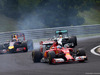 GP UNGHERIA, 27.07.2014- Gara, Daniel Ricciardo (AUS) Red Bull Racing RB10 overtakes Lewis Hamilton (GBR) Mercedes AMG F1 W05