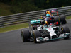 GP UNGHERIA, 27.07.2014- Gara, Nico Rosberg (GER) Mercedes AMG F1 W05 davanti a Sebastian Vettel (GER) Red Bull Racing RB10