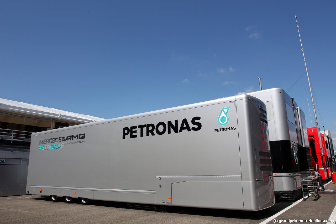 GP UNGHERIA, 24.07.2014- Mercedes truck