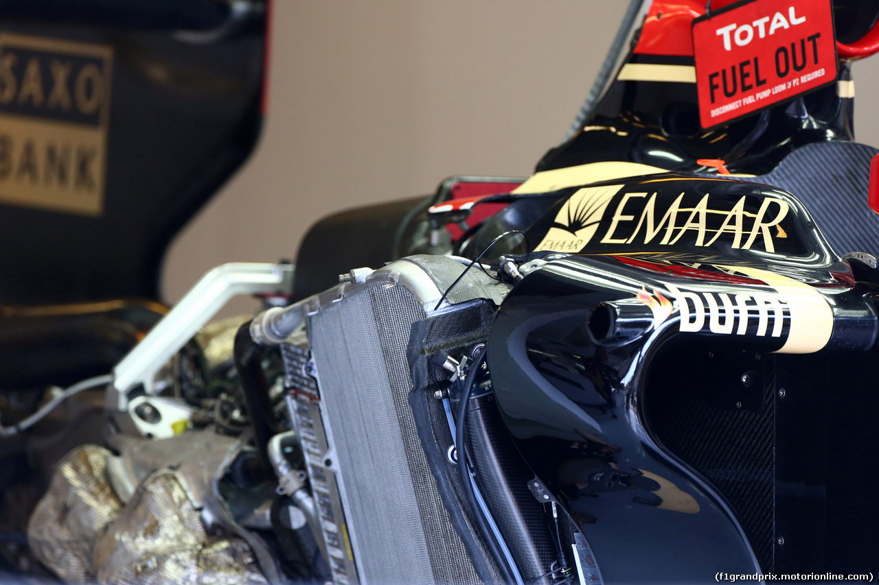 GP UNGHERIA, 24.07.2014- Lotus F1 Team E22, detail