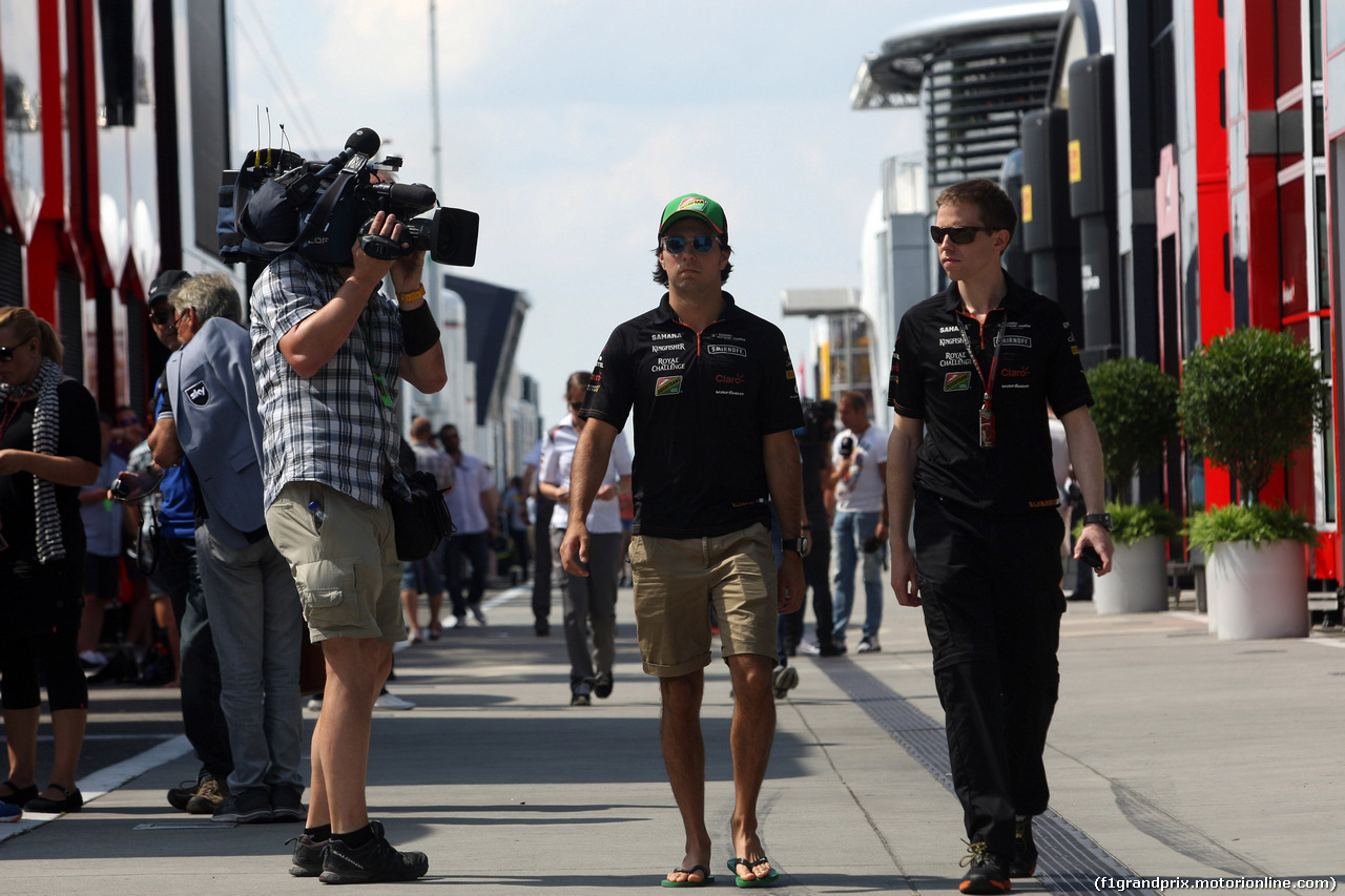 GP UNGHERIA, 24.07.2014- Sergio Perez (MEX) Sahara Force India F1 VJM07