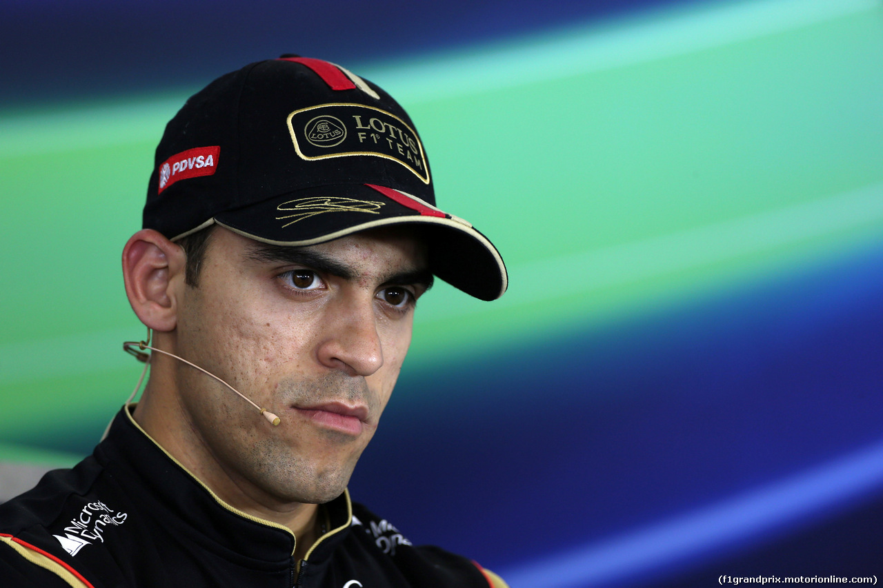 GP UNGHERIA, 24.07.2014- Conferenza Stampa, Pastor Maldonado (VEN) Lotus F1 Team E22