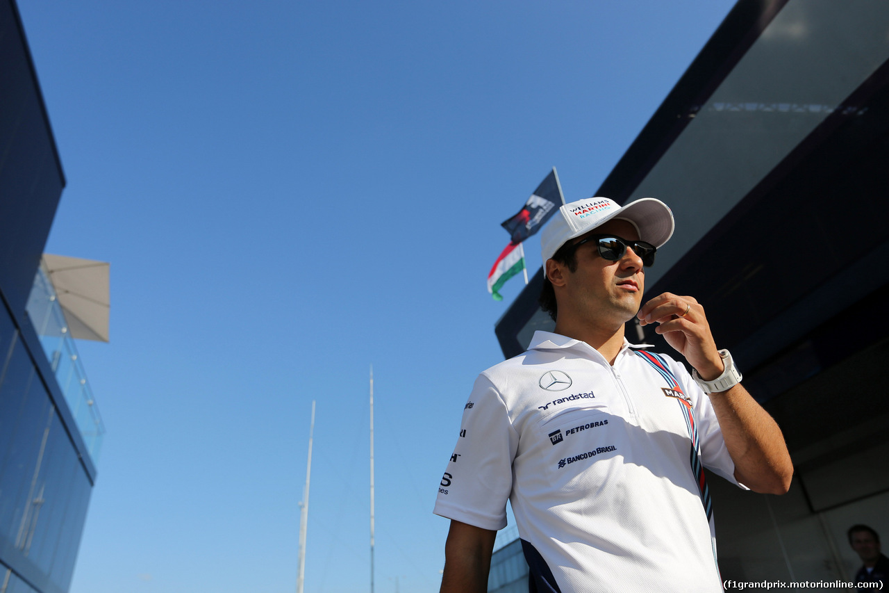 GP UNGHERIA, 24.07.2014- Felipe Massa (BRA) Williams F1 Team FW36