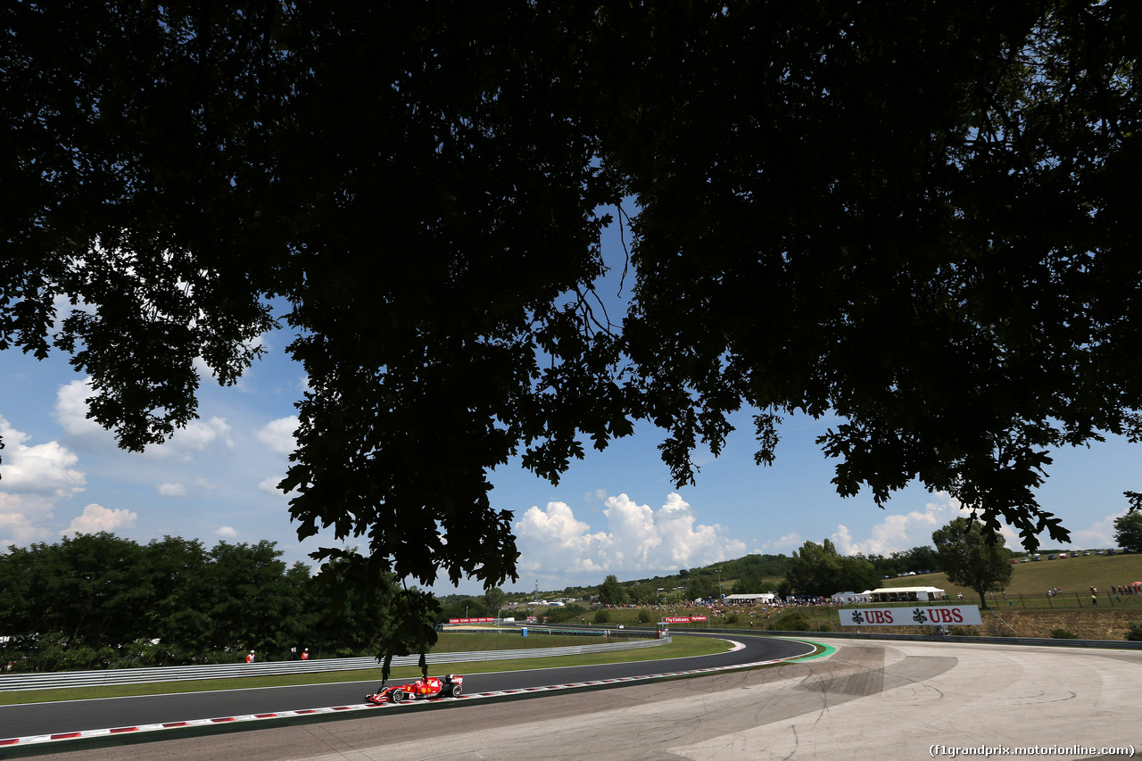 GP UNGHERIA, 26.07.2014- Prove Libere 3, Kimi Raikkonen (FIN) Ferrari F14-T