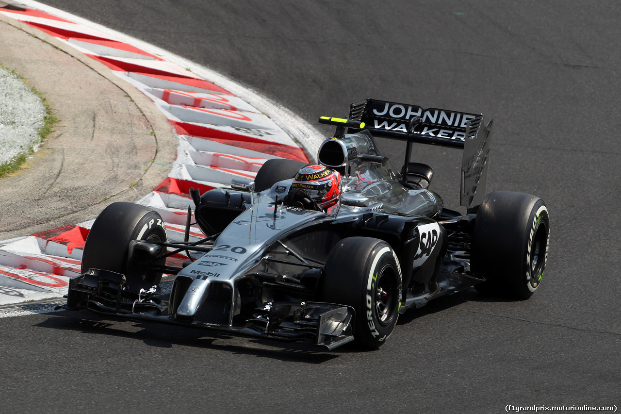 GP UNGHERIA, 26.07.2014- Prove Libere 3, Kevin Magnussen (DEN) McLaren Mercedes MP4-29