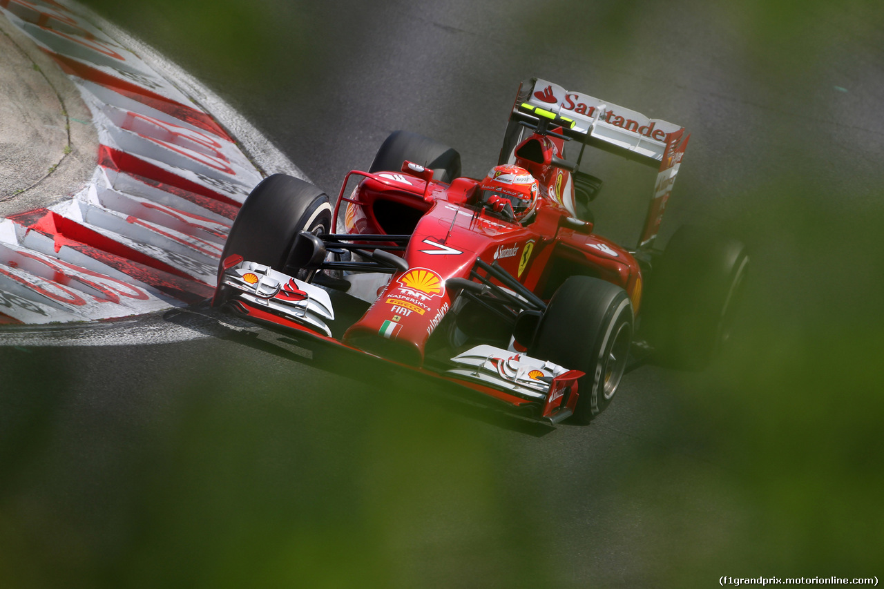 GP UNGHERIA, 26.07.2014- Prove Libere 3, Kimi Raikkonen (FIN) Ferrari F14-T