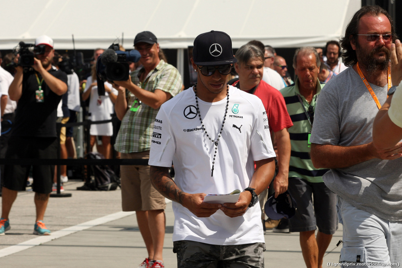 GP UNGHERIA, 26.07.2014- Qualifiche, Lewis Hamilton (GBR) Mercedes AMG F1 W05