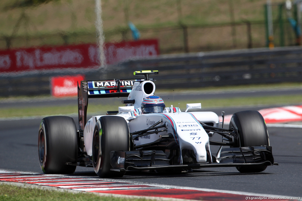 GP UNGHERIA, 25.07.2014- Prove Libere 1, Valtteri Bottas (FIN) Williams F1 Team FW36