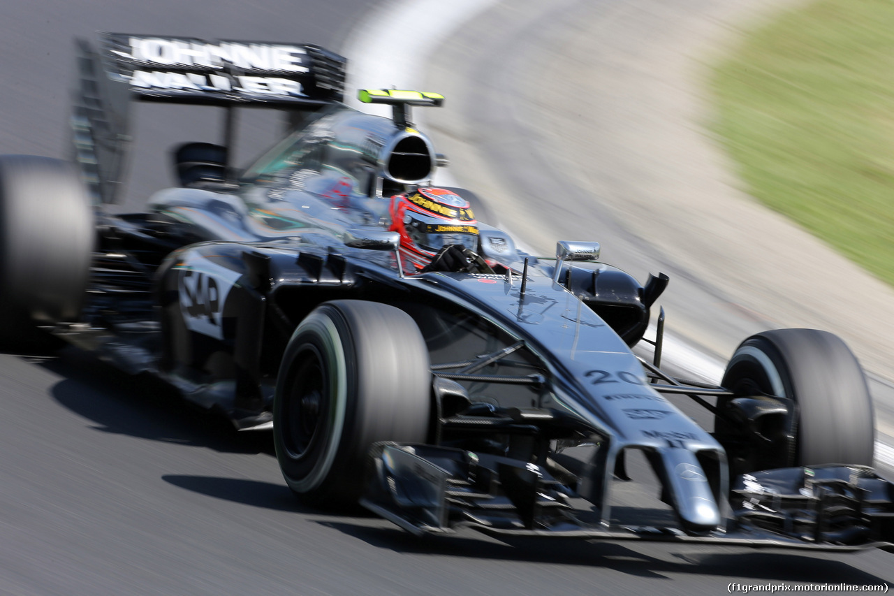 GP UNGHERIA, 25.07.2014- Prove Libere 1, Kevin Magnussen (DEN) McLaren Mercedes MP4-29