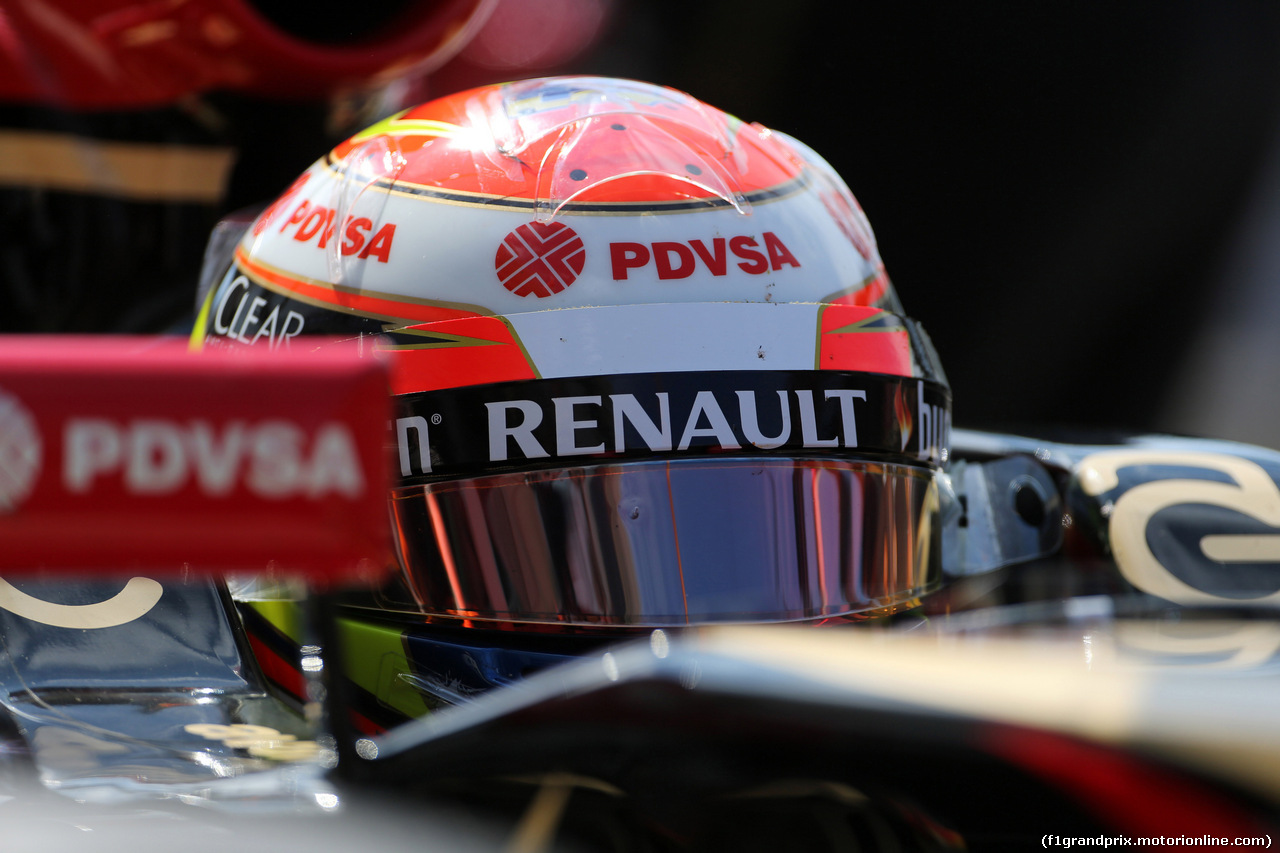 GP UNGHERIA, 25.07.2014- Prove Libere 1, Pastor Maldonado (VEN) Lotus F1 Team E22