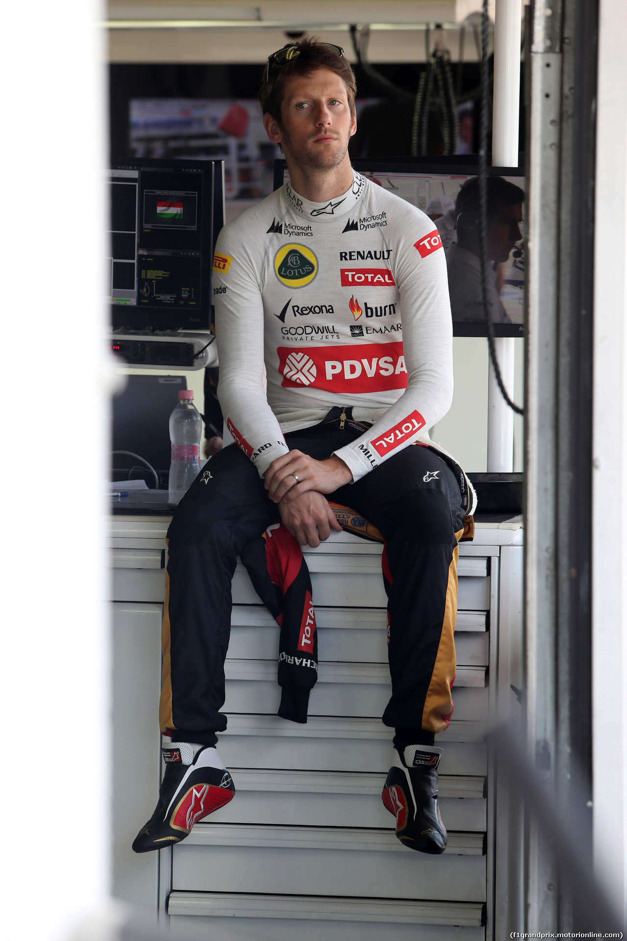 GP UNGHERIA, 25.07.2014- Prove Libere 1, Romain Grosjean (FRA) Lotus F1 Team E22
