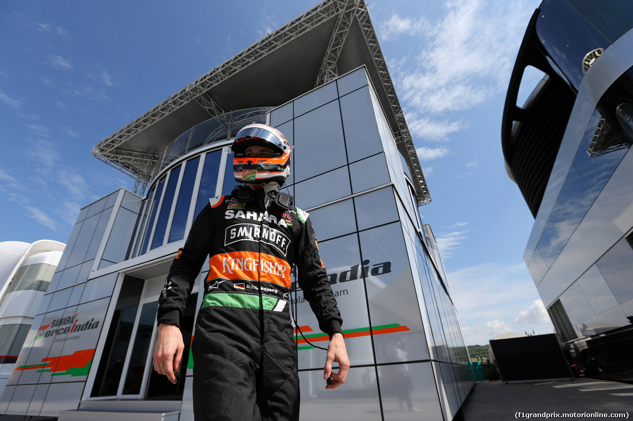 GP UNGHERIA, 25.07.2014- Prove Libere 1, Nico Hulkenberg (GER) Sahara Force India F1 VJM07
