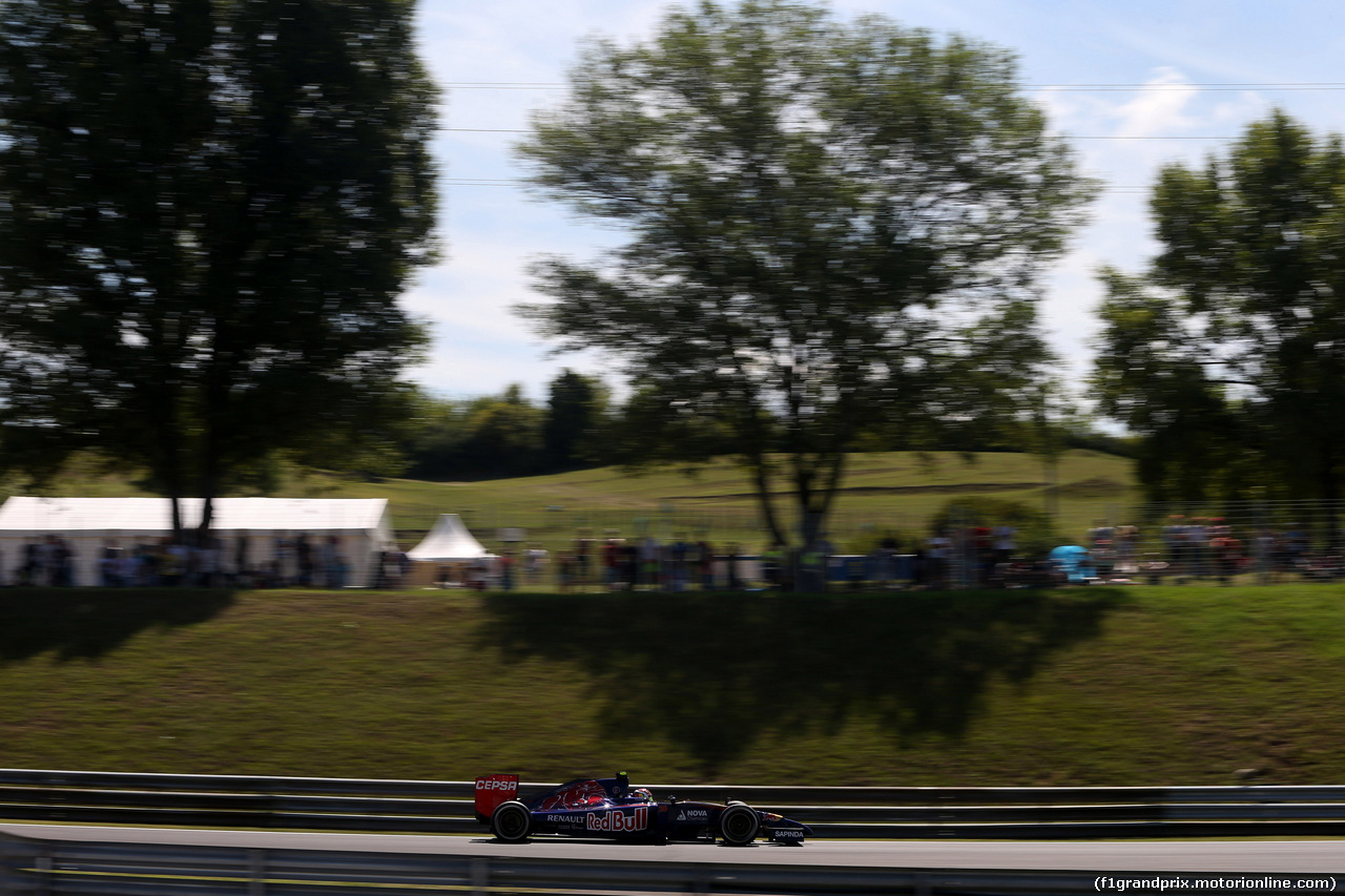 GP UNGHERIA, 25.07.2014- Prove Libere 1, Daniil Kvyat (RUS) Scuderia Toro Rosso STR9