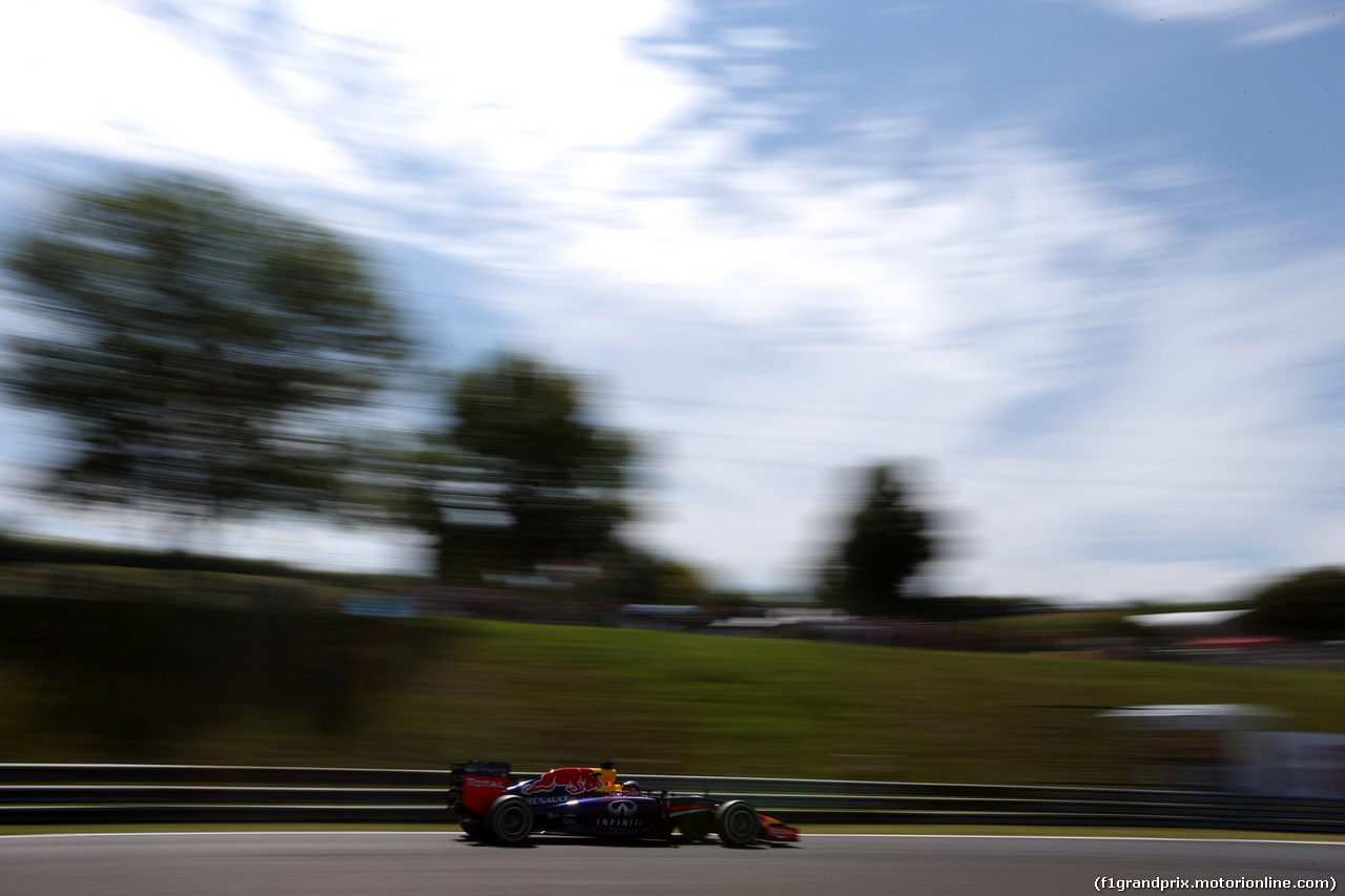 GP UNGHERIA, 25.07.2014- Prove Libere 1, Sebastian Vettel (GER) Red Bull Racing RB10