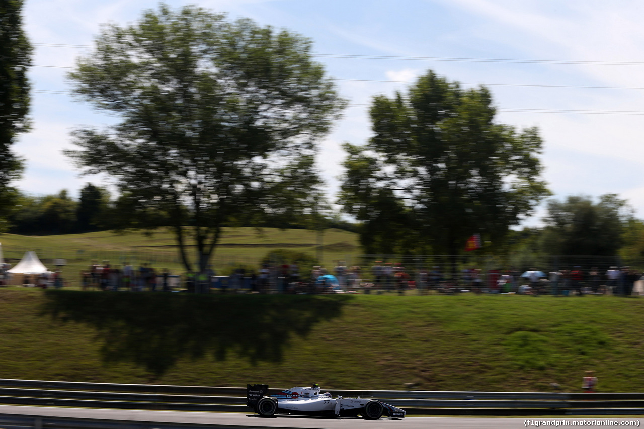 GP UNGHERIA, 25.07.2014- Prove Libere 1, Valtteri Bottas (FIN) Williams F1 Team FW36