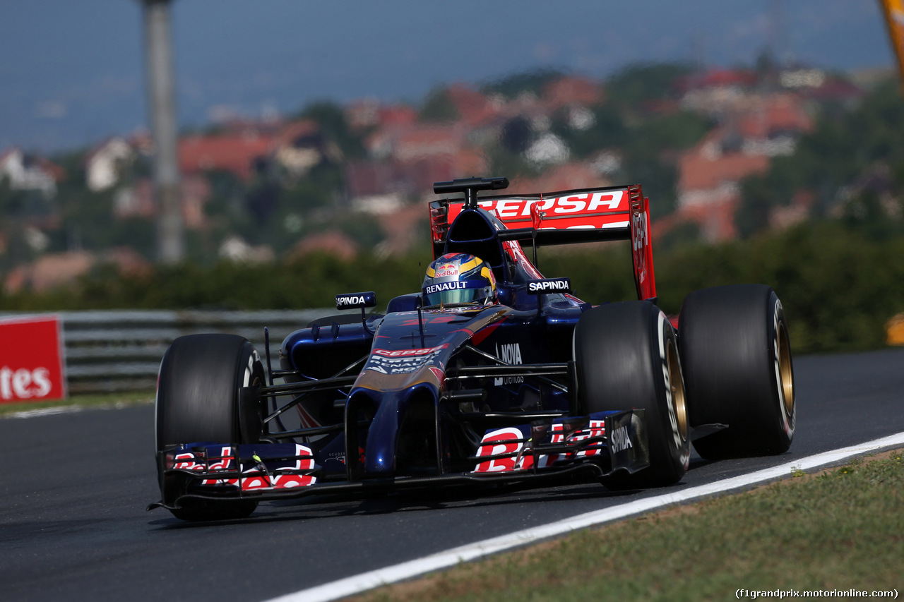 GP UNGHERIA, 25.07.2014- Prove Libere 1, Jean-Eric Vergne (FRA) Scuderia Toro Rosso STR9