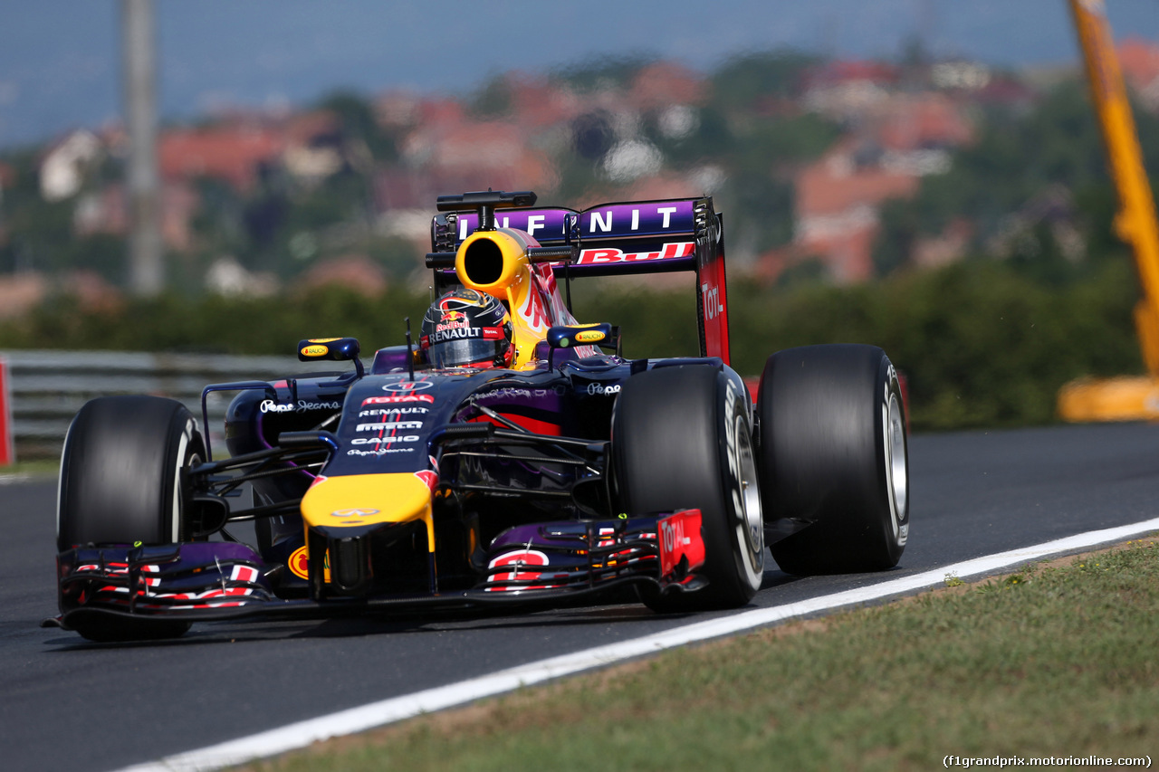 GP UNGHERIA, 25.07.2014- Prove Libere 1, Sebastian Vettel (GER) Red Bull Racing RB10