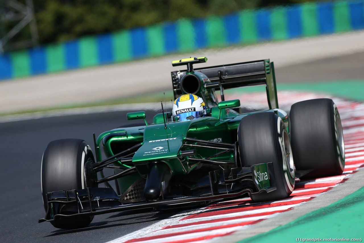 GP UNGHERIA, 25.07.2014- Prove Libere 1, Marcus Ericsson (SUE) Caterham F1 Team CT-04