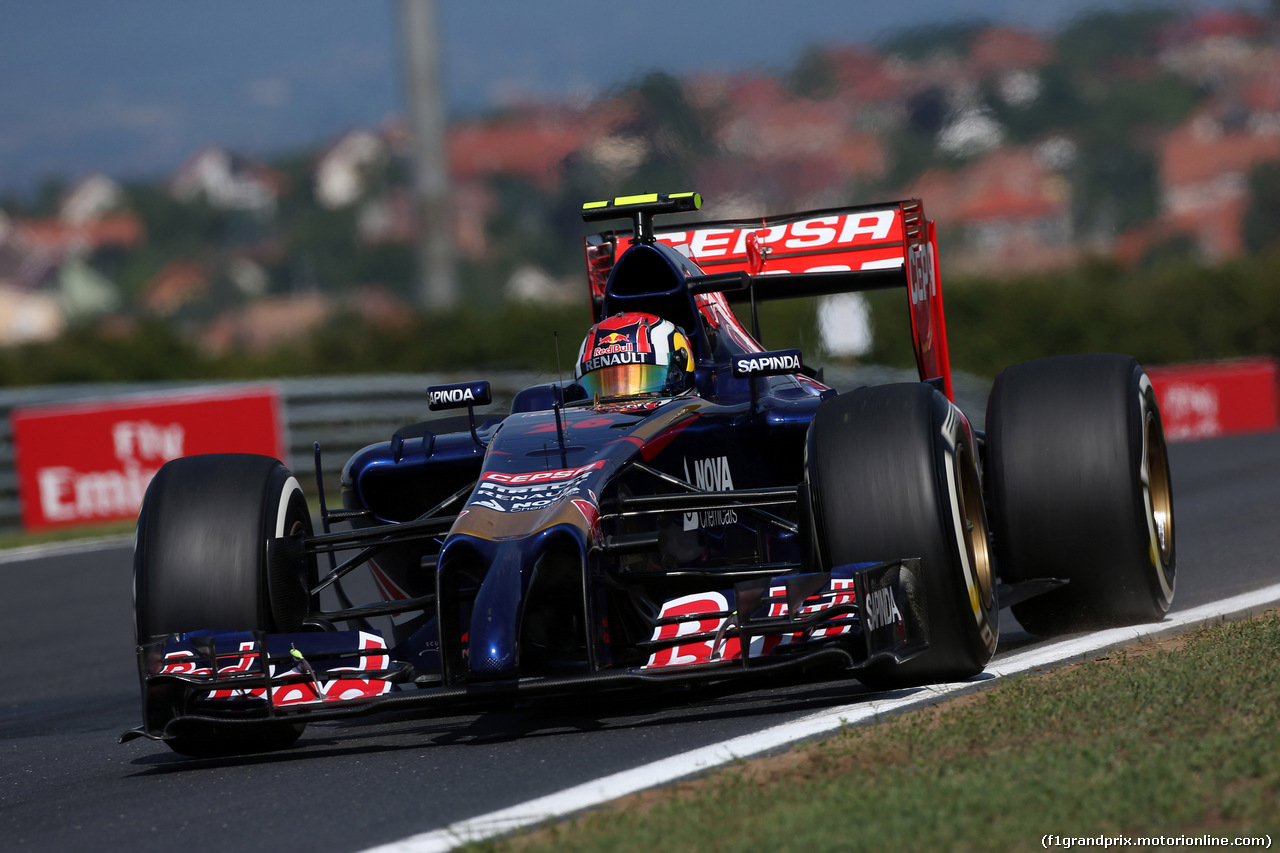 GP UNGHERIA, 25.07.2014- Prove Libere 1, Daniil Kvyat (RUS) Scuderia Toro Rosso STR9