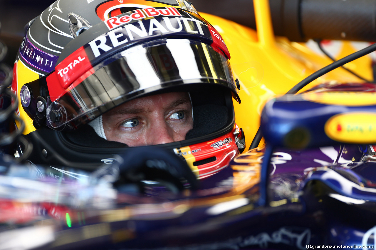 GP UNGHERIA, 25.07.2014- Prove Libere 1, Sebastian Vettel (GER) Red Bull Racing RB10