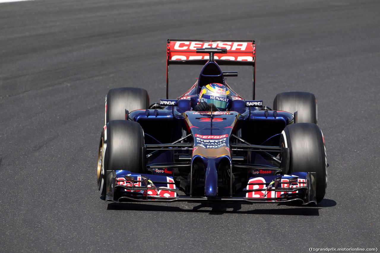 GP UNGHERIA, 25.07.2014- Prove Libere 2, Jean-Eric Vergne (FRA) Scuderia Toro Rosso STR9