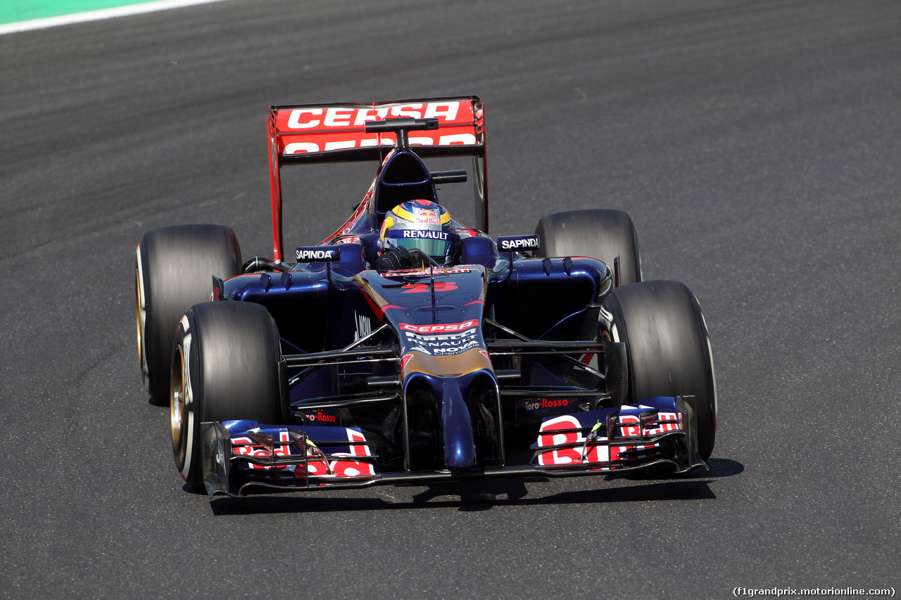 GP UNGHERIA, 25.07.2014- Prove Libere 2, Jean-Eric Vergne (FRA) Scuderia Toro Rosso STR9