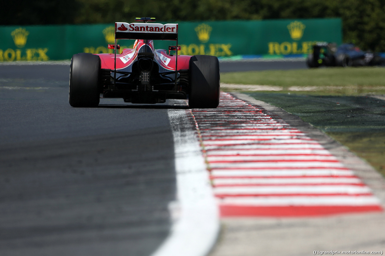GP UNGHERIA, 25.07.2014- Prove Libere 2, Kimi Raikkonen (FIN) Ferrari F14-T