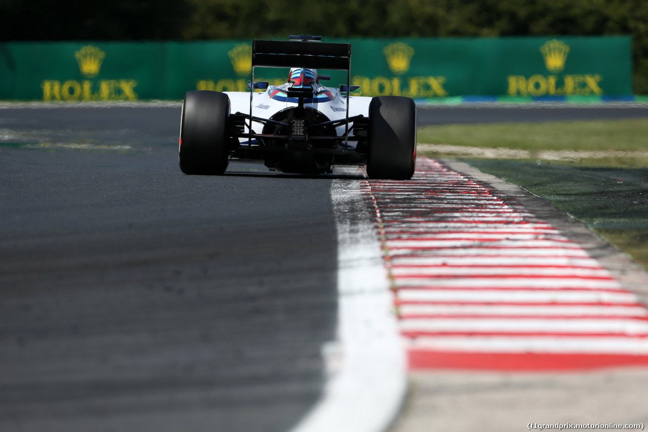 GP UNGHERIA, 25.07.2014- Prove Libere 2, Felipe Massa (BRA) Williams F1 Team FW36