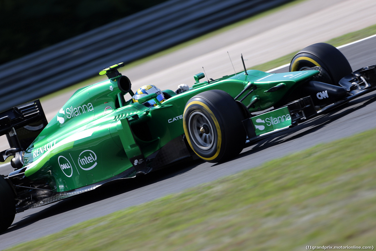 GP UNGHERIA, 25.07.2014- Prove Libere 2, Marcus Ericsson (SUE) Caterham F1 Team CT-04