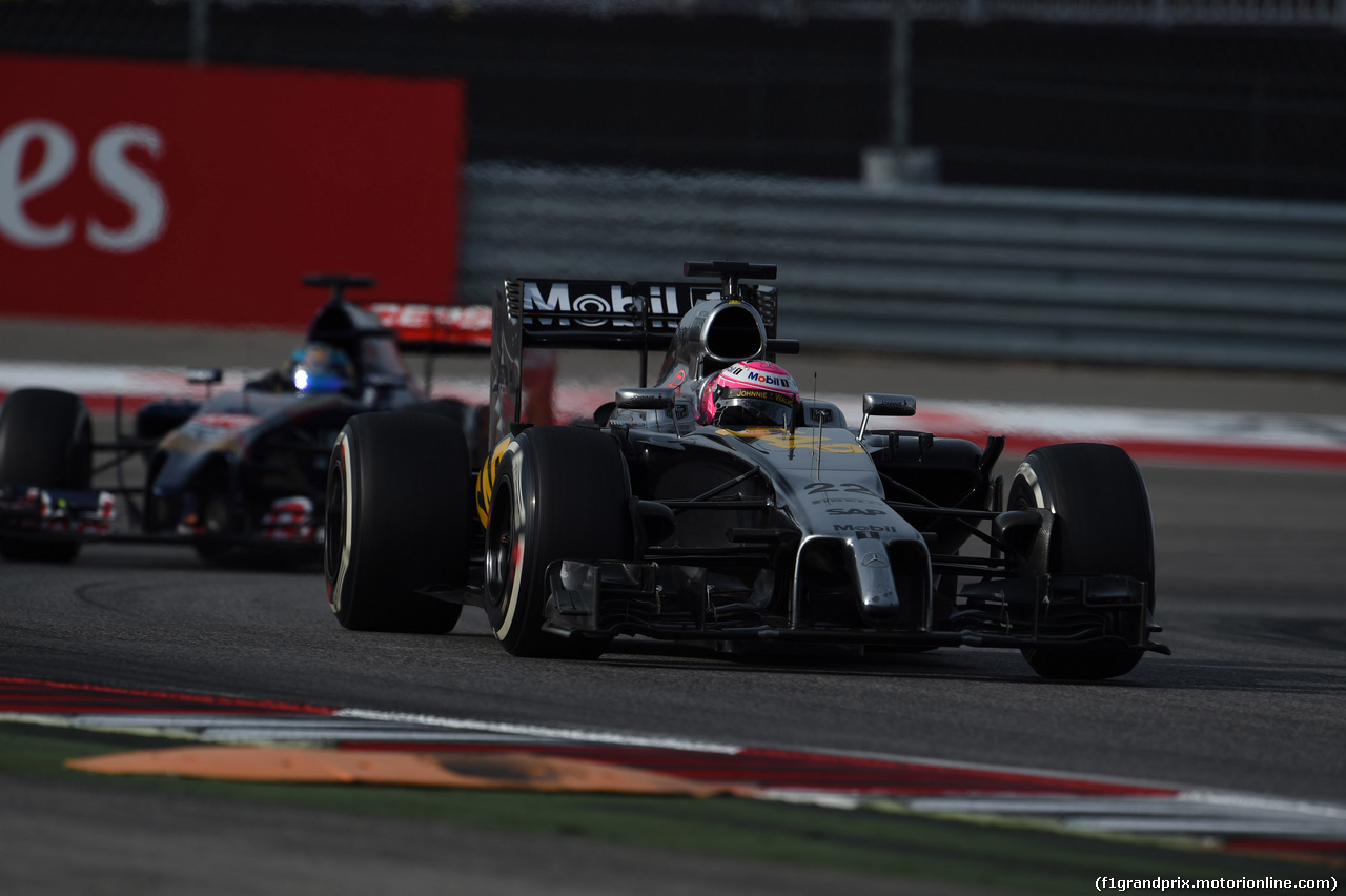 GP USA, 02.11.2014 - Gara, Jenson Button (GBR) McLaren Mercedes MP4-29