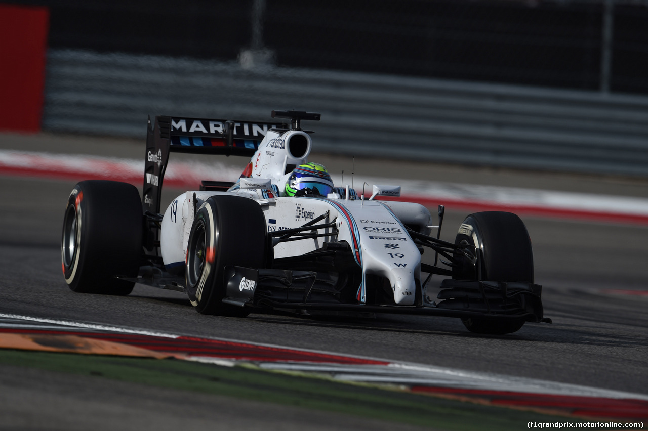 GP USA, 02.11.2014 - Gara, Felipe Massa (BRA) Williams F1 Team FW36