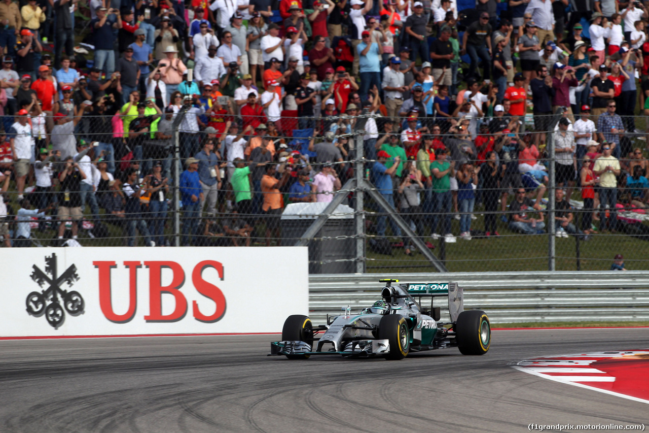 GP USA, 02.11.2014 - Gara, Nico Rosberg (GER) Mercedes AMG F1 W05