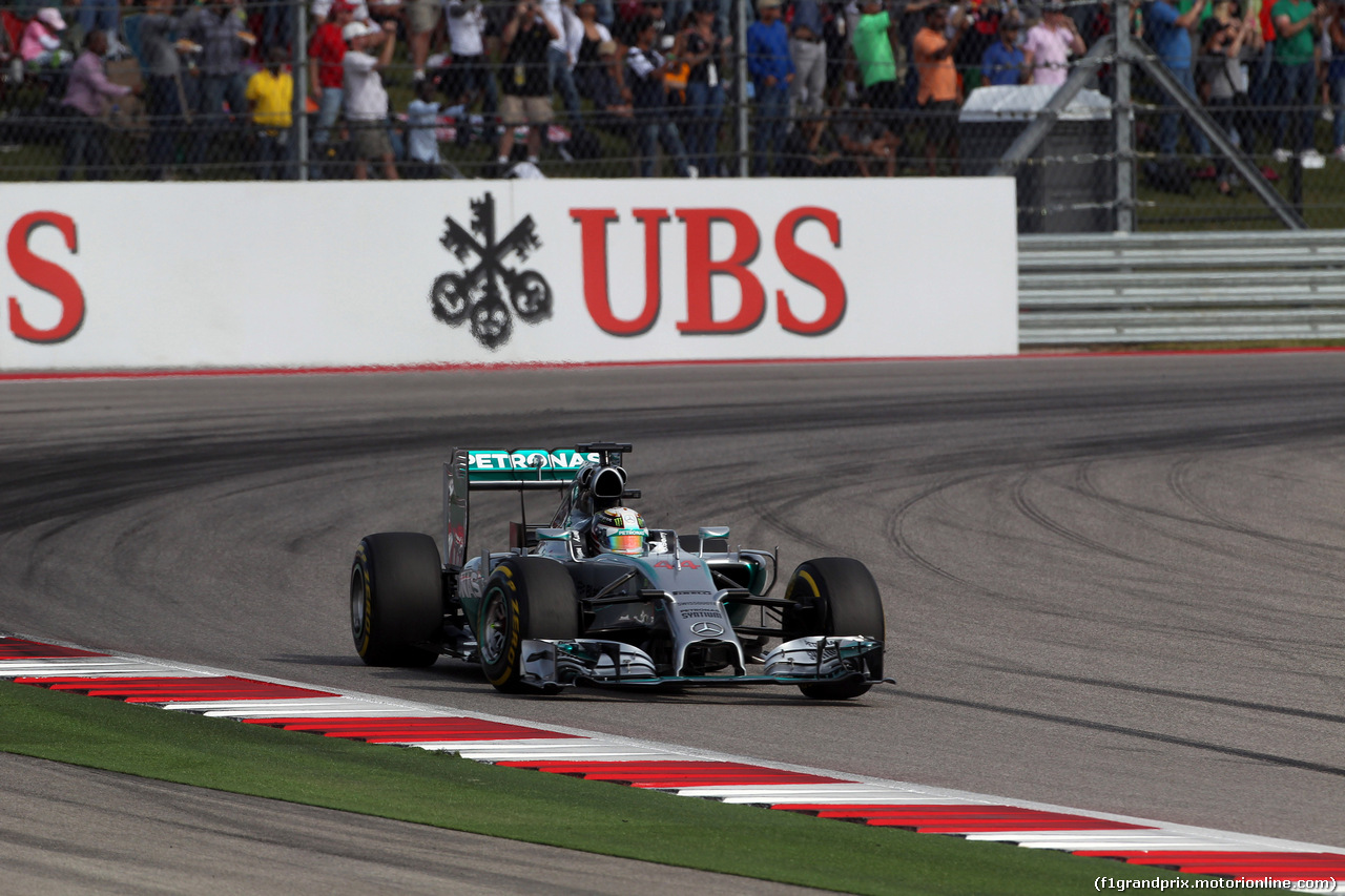 GP USA, 02.11.2014 - Gara, Lewis Hamilton (GBR) Mercedes AMG F1 W05