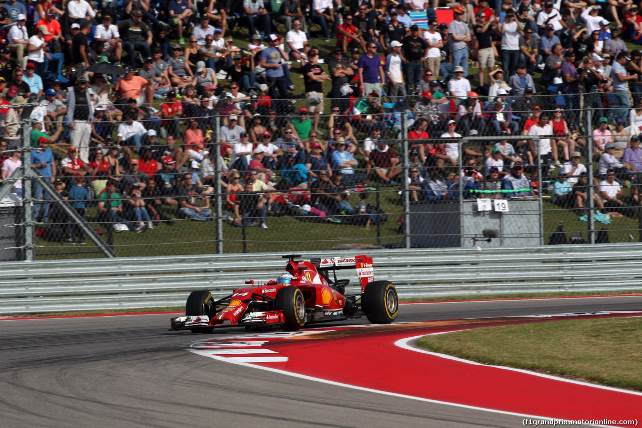 GP USA, 02.11.2014 - Gara, Fernando Alonso (ESP) Ferrari F14-T