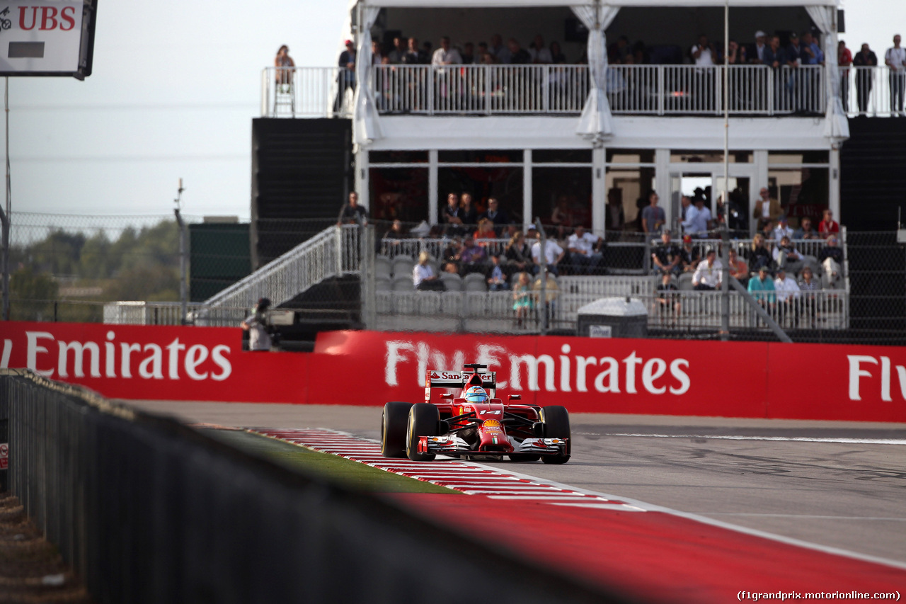 GP USA, 02.11.2014 - Gara, Fernando Alonso (ESP) Ferrari F14-T