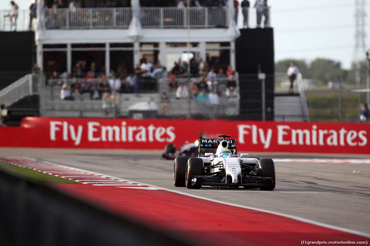 GP USA, 02.11.2014 - Gara, Felipe Massa (BRA) Williams F1 Team FW36