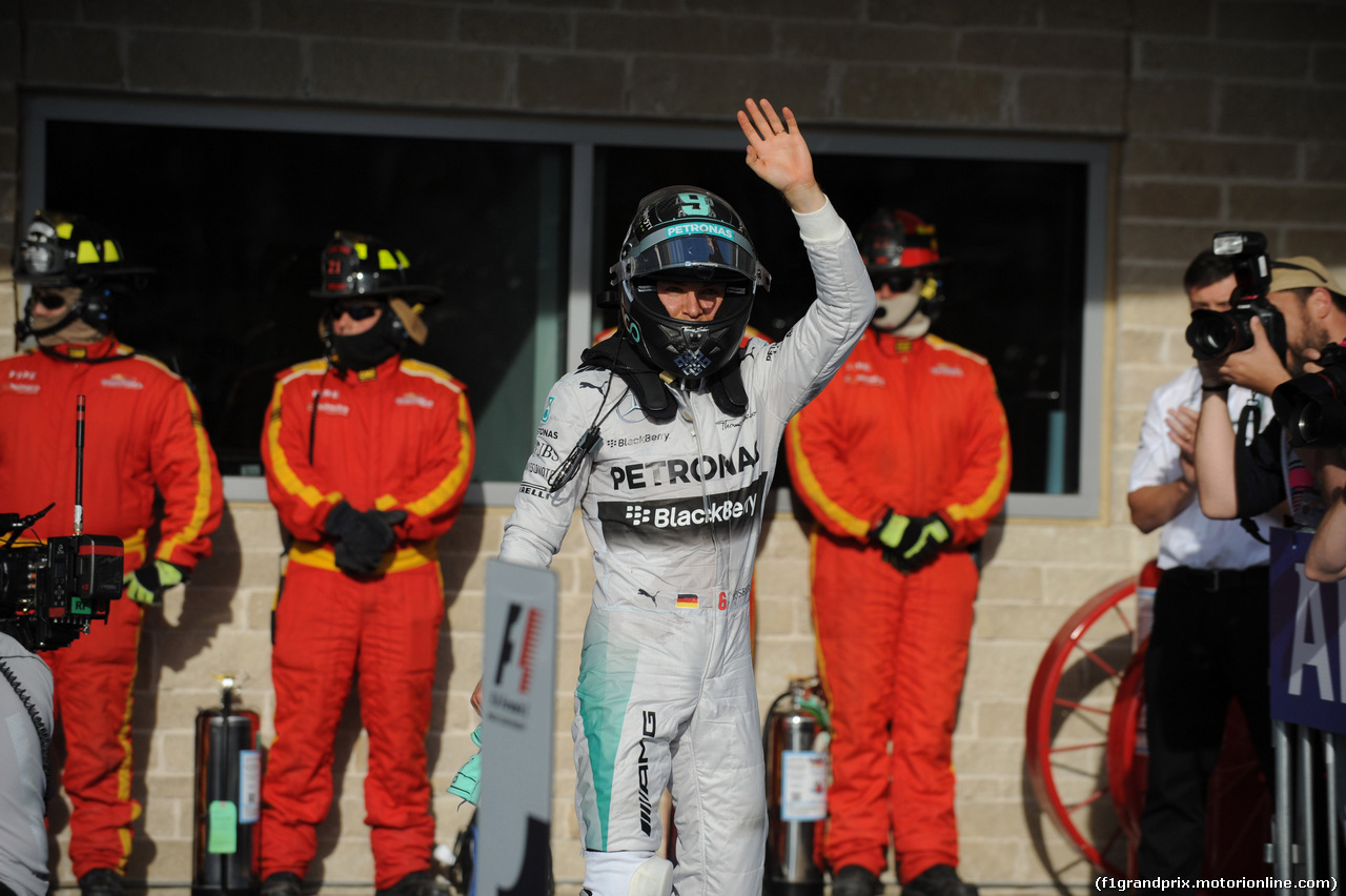 GP USA, 02.11.2014 - Gara, secondo Nico Rosberg (GER) Mercedes AMG F1 W05