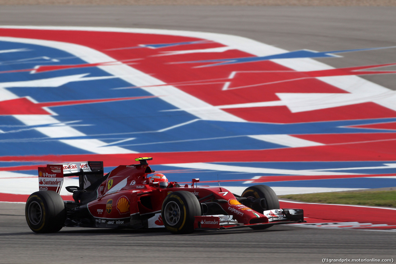 GP USA, 02.11.2014 - Gara, Kimi Raikkonen (FIN) Ferrari F14-T