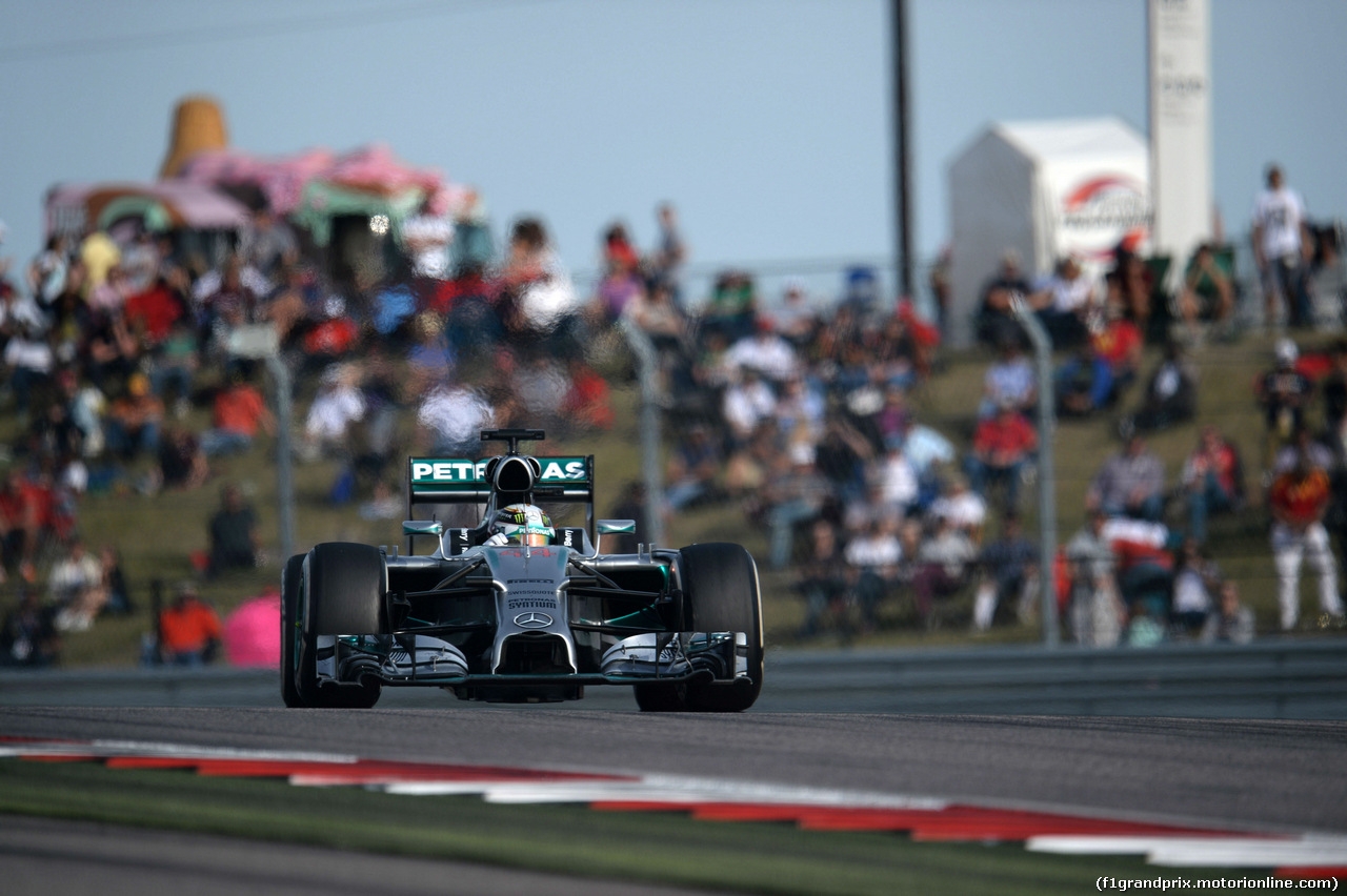 GP USA, 02.11.2014 - Gara, Lewis Hamilton (GBR) Mercedes AMG F1 W05